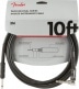 PROFESSIONAL INSTRUMENT CABLE, STRAIGHT-ANGLE, 10', BLACK