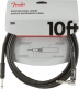 Professional Instrument Cable, Straight-Angle, 10', Black