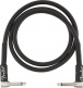 PROFESSIONAL INSTRUMENT CABLES, ANGLE/ANGLE, 3', BLACK