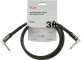 PROFESSIONAL INSTRUMENT CABLES, ANGLE/ANGLE, 3', BLACK
