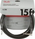 PROFESSIONAL INSTRUMENT CABLES, STRAIGHT/ANGLE, 15', BLACK