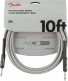 PROFESSIONAL INSTRUMENT CABLE, 10', WHITE TWEED