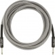 PROFESSIONAL INSTRUMENT CABLE, 15', WHITE TWEED