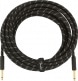 DELUXE INSTRUMENT CABLE, STRAIGHT/STRAIGHT, 25', BLACK TWEED