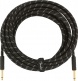 Deluxe Instrument Cable, Straight/Straight, 25', Black Tweed