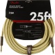 DELUXE INSTRUMENT CABLE, STRAIGHT/STRAIGHT, 25', TWEED