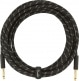DELUXE INSTRUMENT CABLE, STRAIGHT/STRAIGHT, 18.6', BLACK TWEED