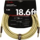 Deluxe Instrument Cable, Straight/Straight, 18.6', Tweed