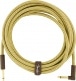 DELUXE INSTRUMENT CABLE, STRAIGHT/ANGLE, 15', TWEED