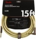 DELUXE INSTRUMENT CABLE STRAIGHT/ANGLE 15' TWEED