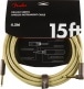 DELUXE INSTRUMENT CABLE, STRAIGHT/ANGLE, 15', TWEED