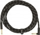 DELUXE INSTRUMENT CABLE, STRAIGHT/ANGLE, 10', BLACK TWEED