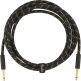 Deluxe Instrument Cable, Straight/Straight, 10', Black Tweed