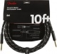 DELUXE INSTRUMENT CABLE, STRAIGHT/STRAIGHT, 10', BLACK TWEED