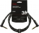 DELUXE INSTRUMENT CABLE, ANGLE/ANGLE, 3', BLACK TWEED