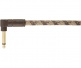 18.6' ANGLED FESTIVAL INSTRUMENT CABLE, PURE HEMP, BROWN STRIPE