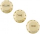 STRATOCASTER KNOBS, AGED WHITE (VOLUME, TONE, TONE) (3) LHED