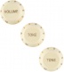 STRATOCASTER SOFT TOUCH KNOBS, AGED WHITE