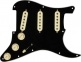 PRE-WIRED STRAT PICKGUARD, TEXAS SPECIAL SSS, BLACK 11 HOLE PG