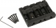 Fender HiMass 4-String Bass Bridge Assembly With Zinc Saddles Black