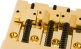Fender HiMass 4-String Bass Bridge Assembly With Brass Saddles Gold