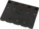 Fender HiMass 4-String Bass Bridge Assembly With Brass Saddles Black
