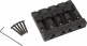 Fender HiMass 4-String Bass Bridge Assembly With Brass Saddles Black