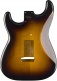 ROAD WORN 50'S STRATOCASTER SSS ALDER BODY, 2-TONE SUNBURST