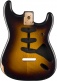 ROAD WORN 50'S STRATOCASTER SSS ALDER BODY, 2-TONE SUNBURST