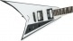 JS RHOADS JS32T, AMARANTH FINGERBOARD, WHITE WITH BLACK BEVELS