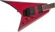 X RHOADS RRX24 LRL, RED WITH BLACK BEVELS