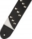 JACKSON® DIAGONAL STUD LEATHER STRAP BLACK 2.5