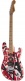 Stratocaster HSS Striped Series MN Red With Black Stripes Relic