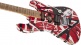 Stratocaster HSS Striped Series MN Red With Black Stripes Relic