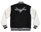 CUSTOM SHOP VARSITY JACKET, BLACK/WHITE, S