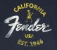 Fender Baja Blue T-Shirt, Blue, L