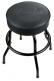 Embossed Black Logo Barstool Black-Black 24