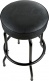 Embossed Black Logo Barstool Black-Black 30
