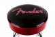 Red Sparkle Logo Barstool Black Red Sparkle-Chrome 24