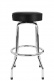 Spaghetti Logo Pick Pouch Barstool Black-Chrome 30
