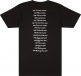 Fender Logo Date Back Tee Black M