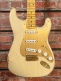 LTD '55 BONE TONE STRAT RELIC 2A FLAME MN AGED HONEY BLONDE WITH GOLD HARDWARE