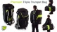 BAG FOR TRIPLE TROMPETTE BLACK/GREEN LIME PB-06-L