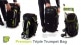 BAG FOR TRIPLE TROMPETTE BLACK/GREEN LIME PB-06-L