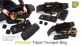 BAG FOR TRIPLE TROMPETTE BLACK/GREEN LIME PB-06-L