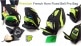 TASCHE COR D'HARMONIE PRO BLACK/GREEN LIME PB-10-L