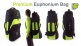 Housse Euphonium Noire/vert Lime PB-13-L