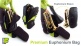 Housse Euphonium Noire/vert Lime PB-13-L
