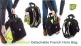 BAG FOR COR D'HARMONIE PAVILLON DETECHABLE BLACK/GREEN LIME PB-17-L