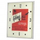 HOME OFFICE AND STUDIO GIBSON VINTAGE LIGHTED WALL CLOCK - HANDMADE STRINGS SIGN